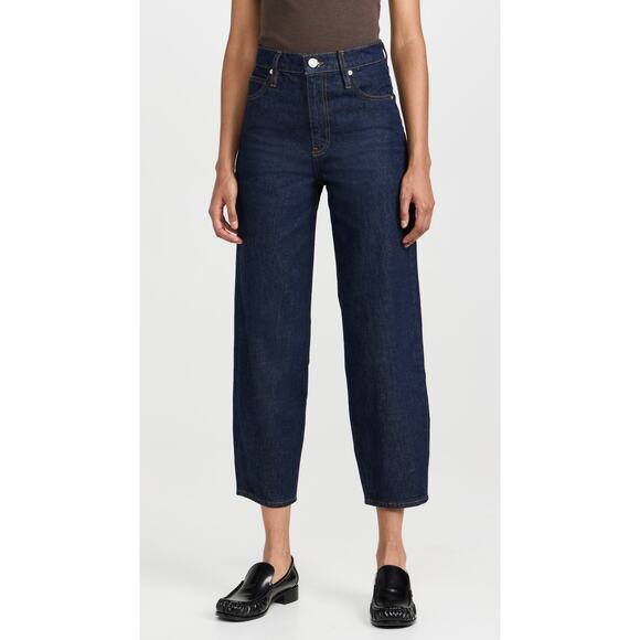 Frame Ultra High Blue Rayon Rise Barrel Denim Jeans Size 31 - Picture 1 of 5